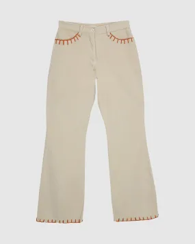 RUBI TROUSERS IN ECRU CORDUROY