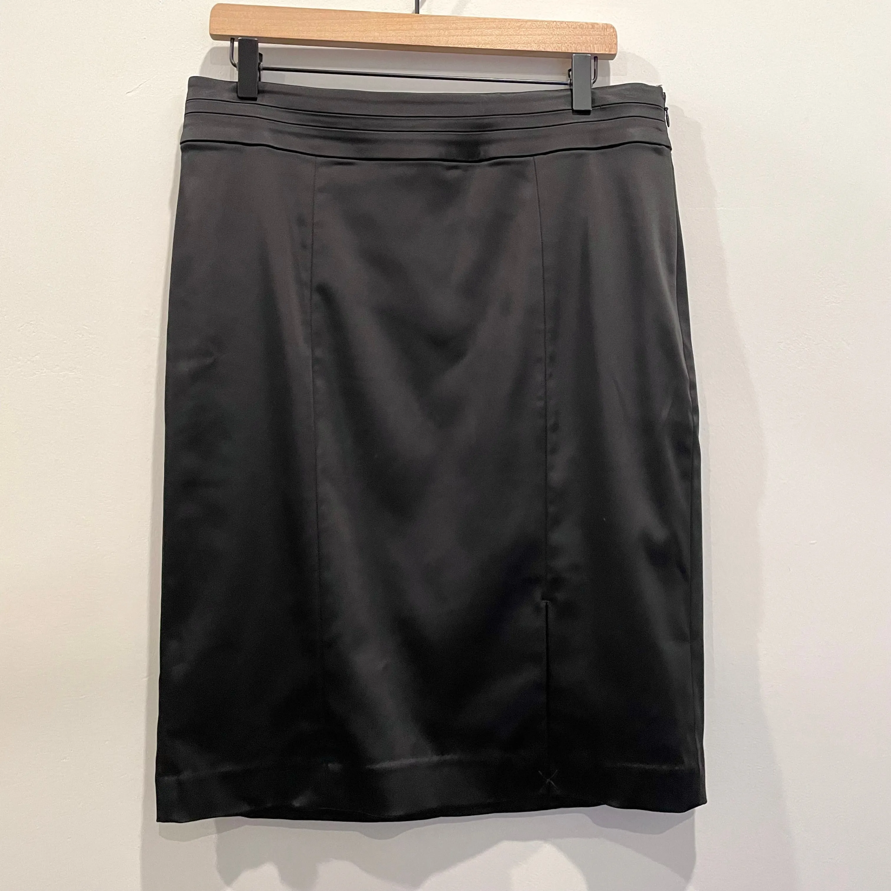 Satin Pencil Skirt