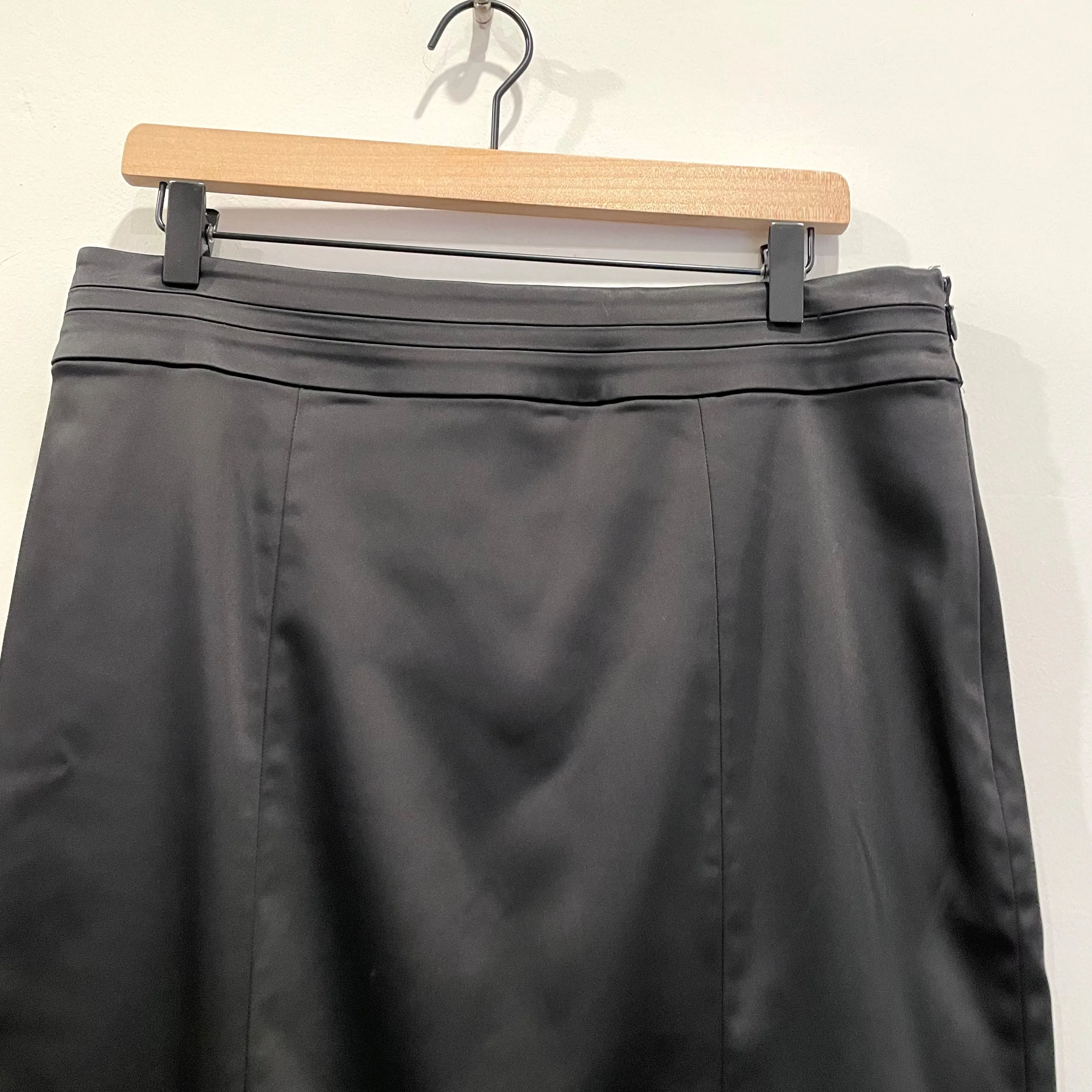 Satin Pencil Skirt