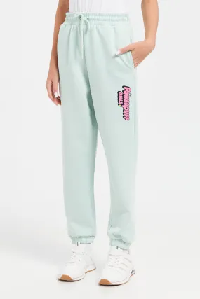 Senior Girls Mint Tracks Pants