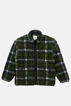 Shadow Plaid Sherpa Jacket