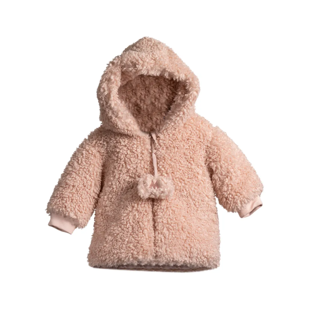 SHERPA TEDDY FUR JACKET-Mauve