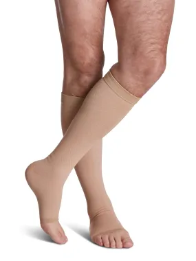 Sigvaris Natural Rubber (Fomerly 500 Natural Rubber) Unisex Knee High  40-50mmHg-Open Toe