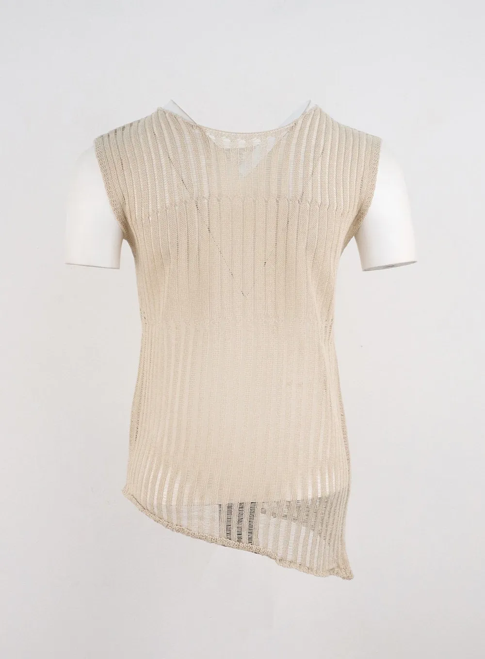 Sleeveless Mesh Knit Top CG304