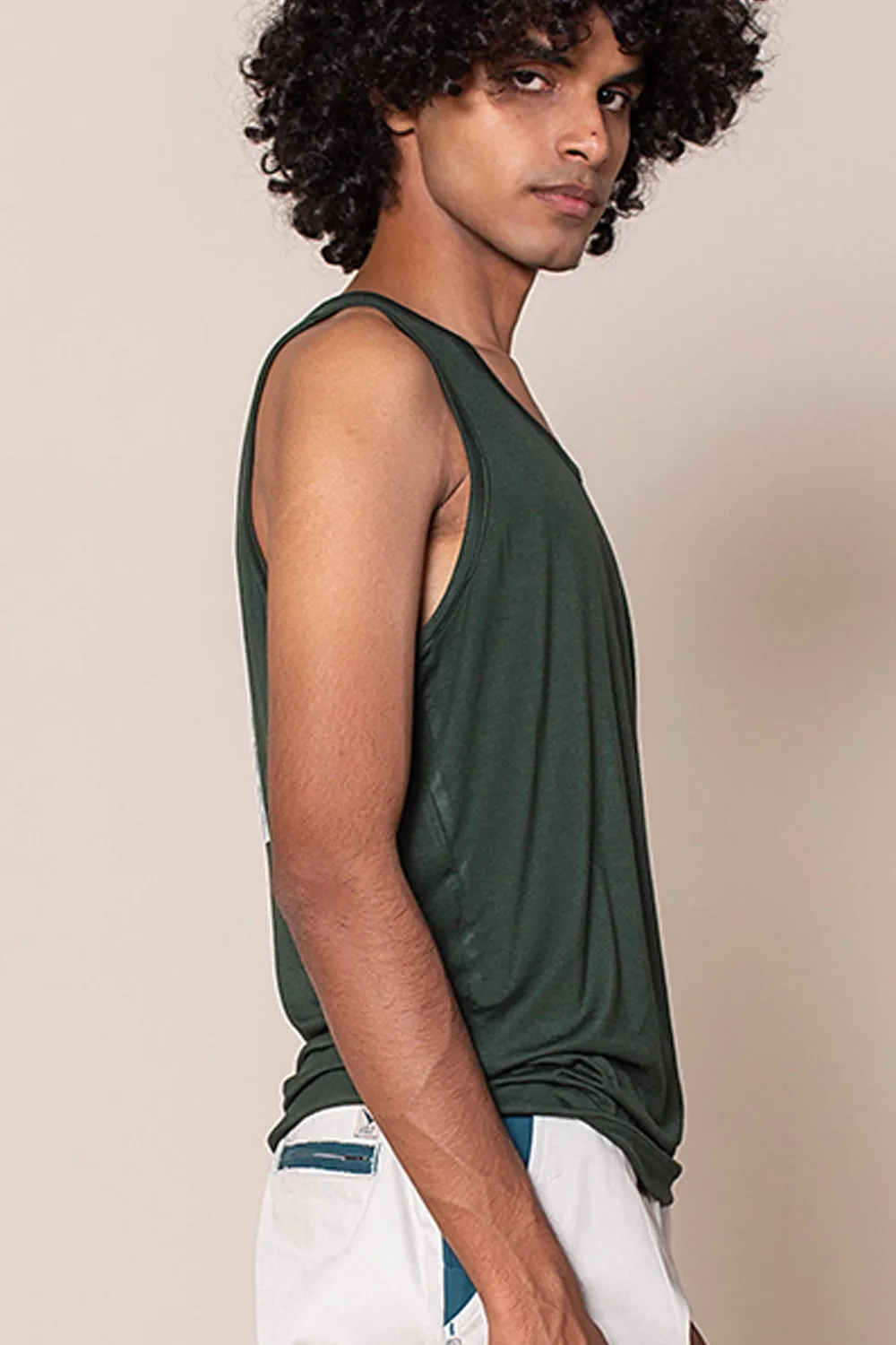 Solo Bamboo Tank Dark Green Joshua Tree 2.0