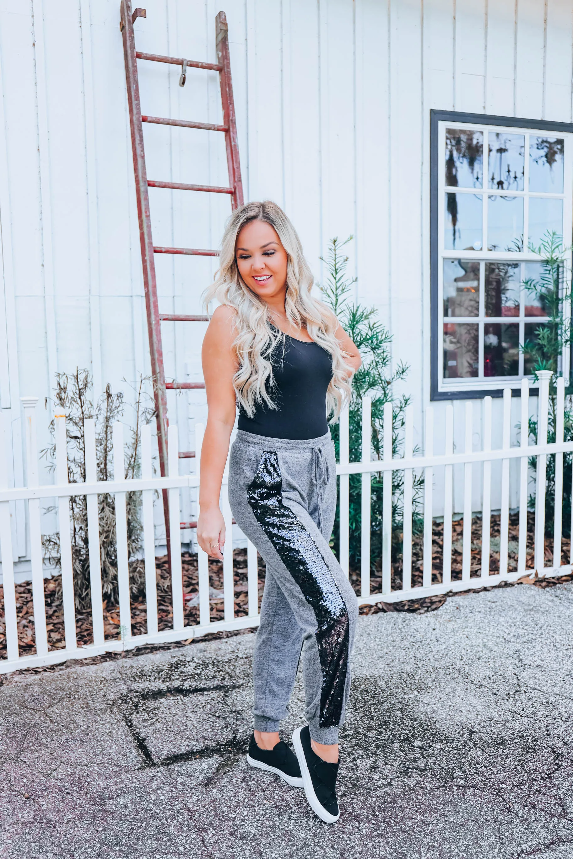 Sparkle On Sequin Joggers