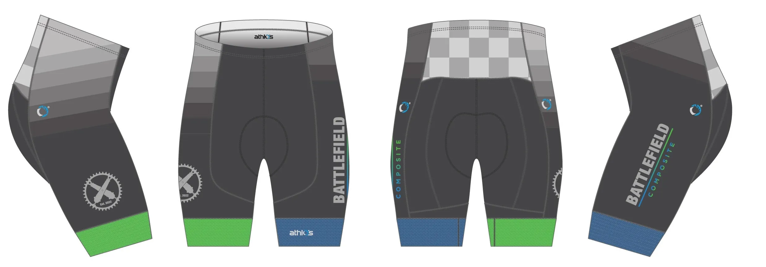 Split-Zero Short Men's- Battlefield Composite