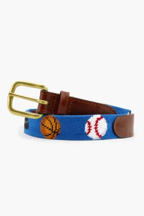 Sports Needlepoint Childrens Belt