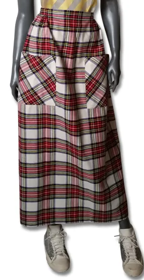 Stewart Dress Tartan Maxi Skirt, 1970s