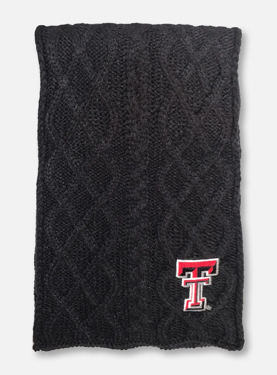 Texas Tech Black Double T "Circle" Scarf