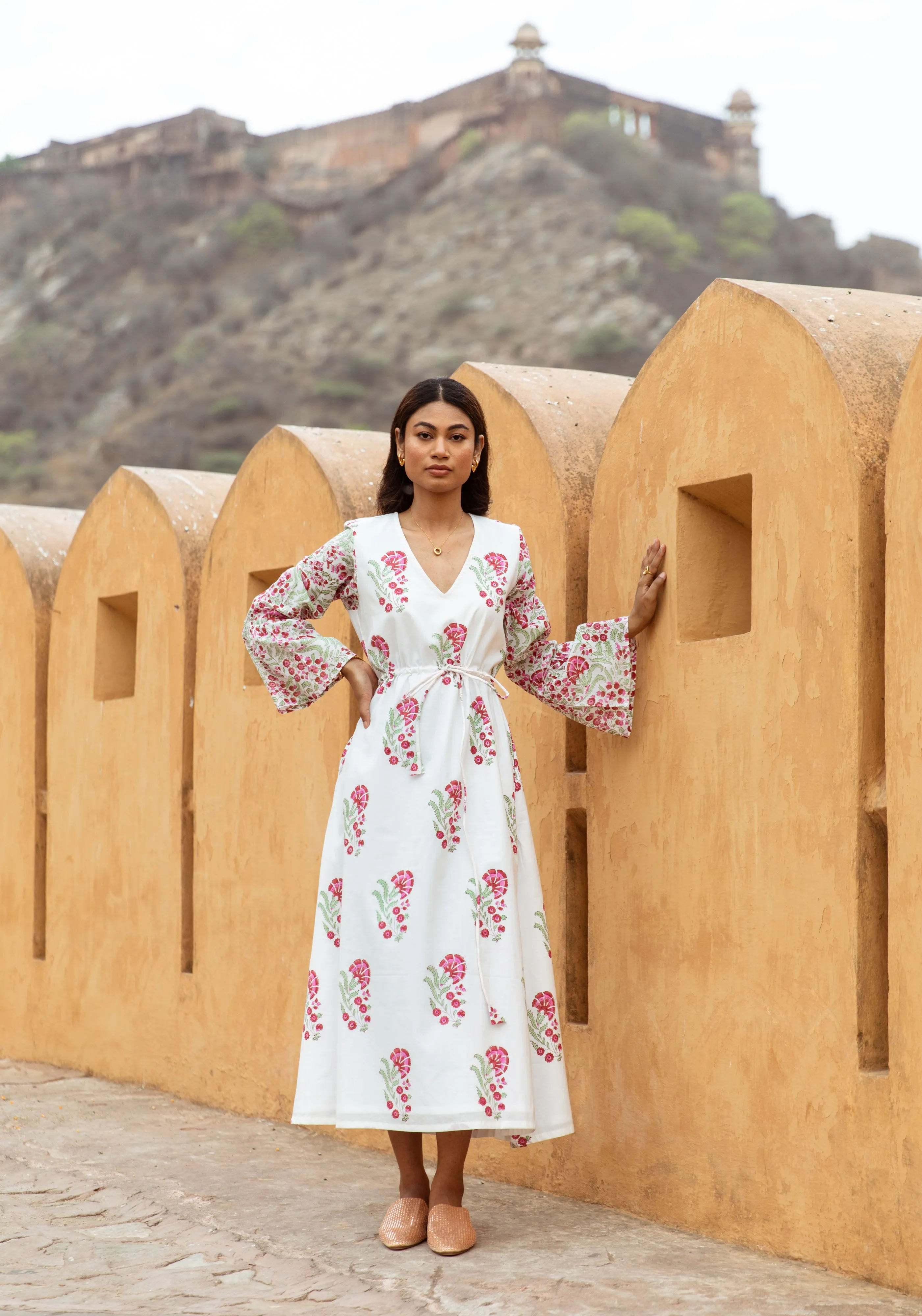 The Kate Dress -  Pink Floral Print