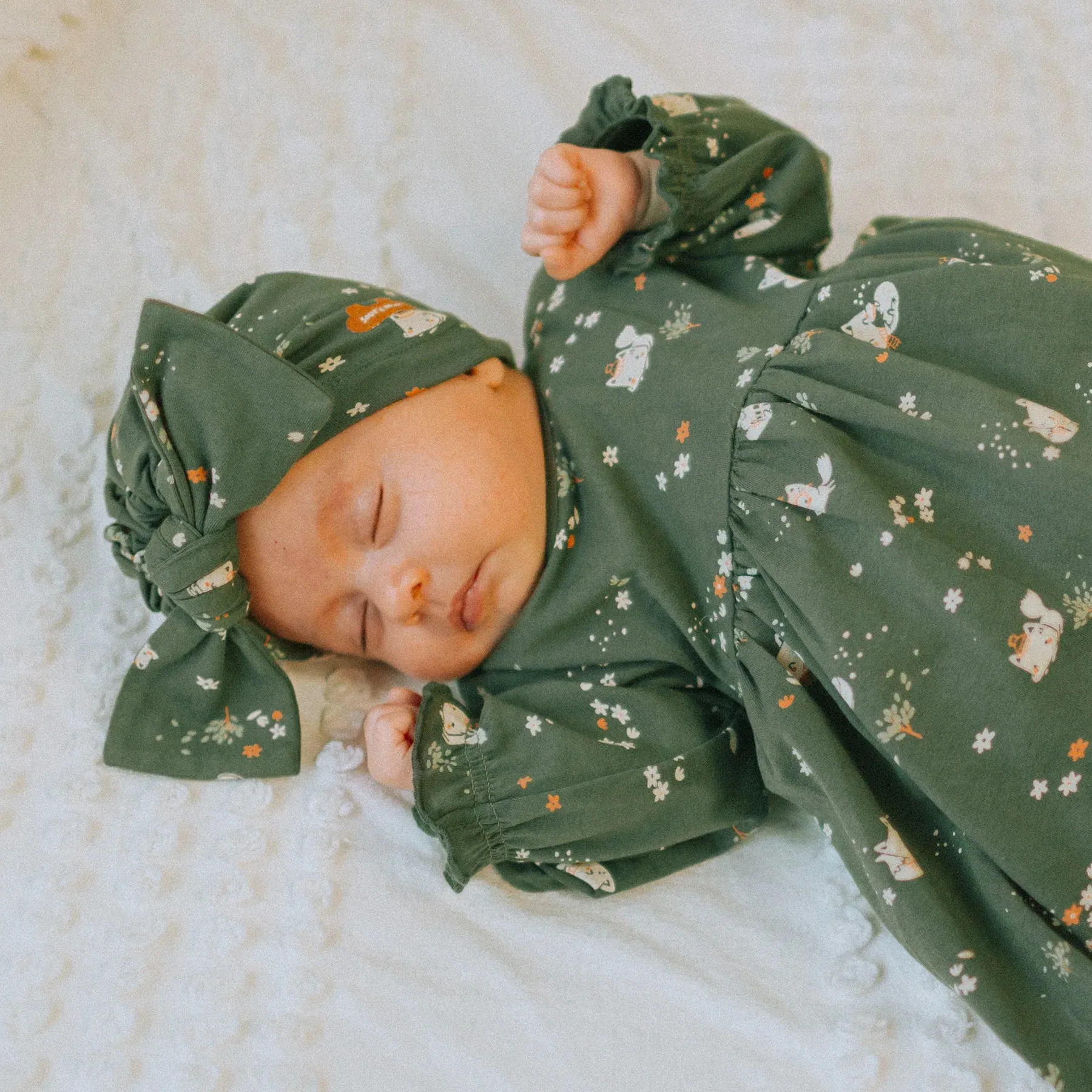 The Sedona Patterned Hat - Green - BABY