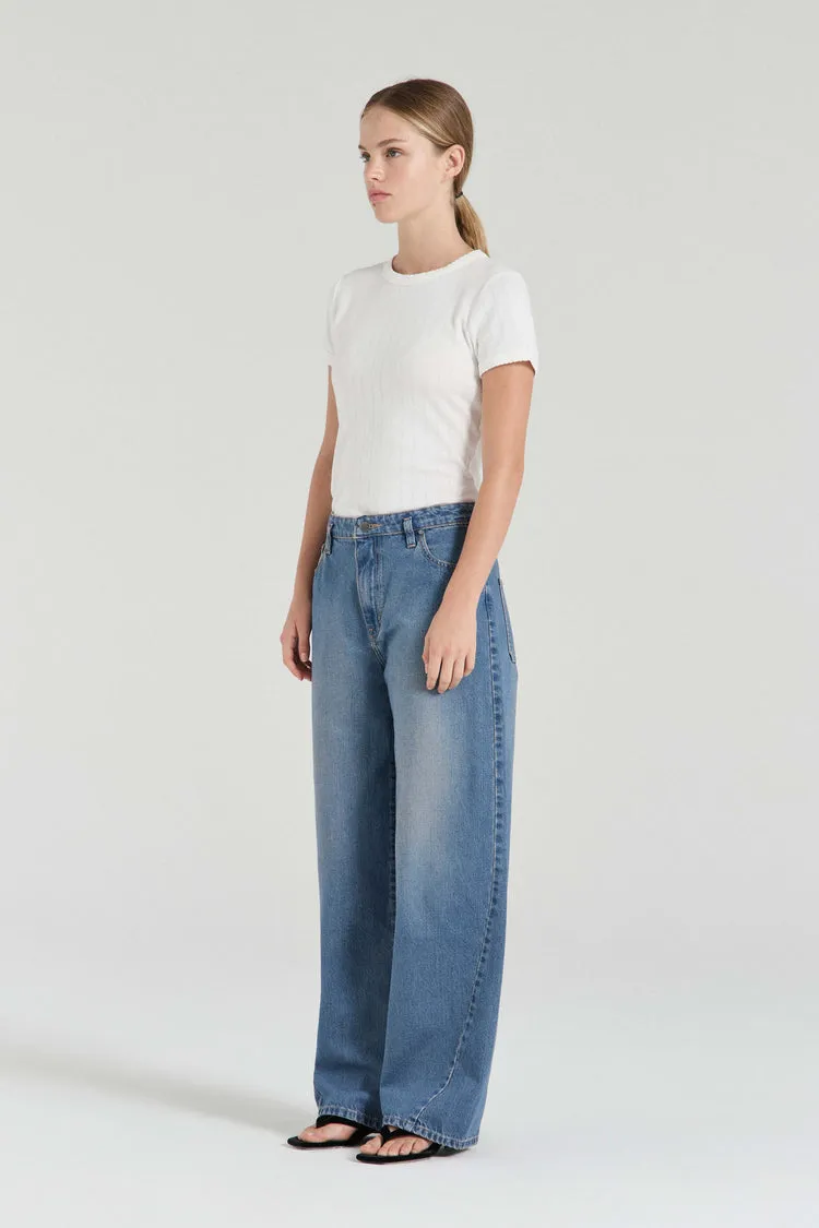 The Tahlia Denim Trousers - Blue