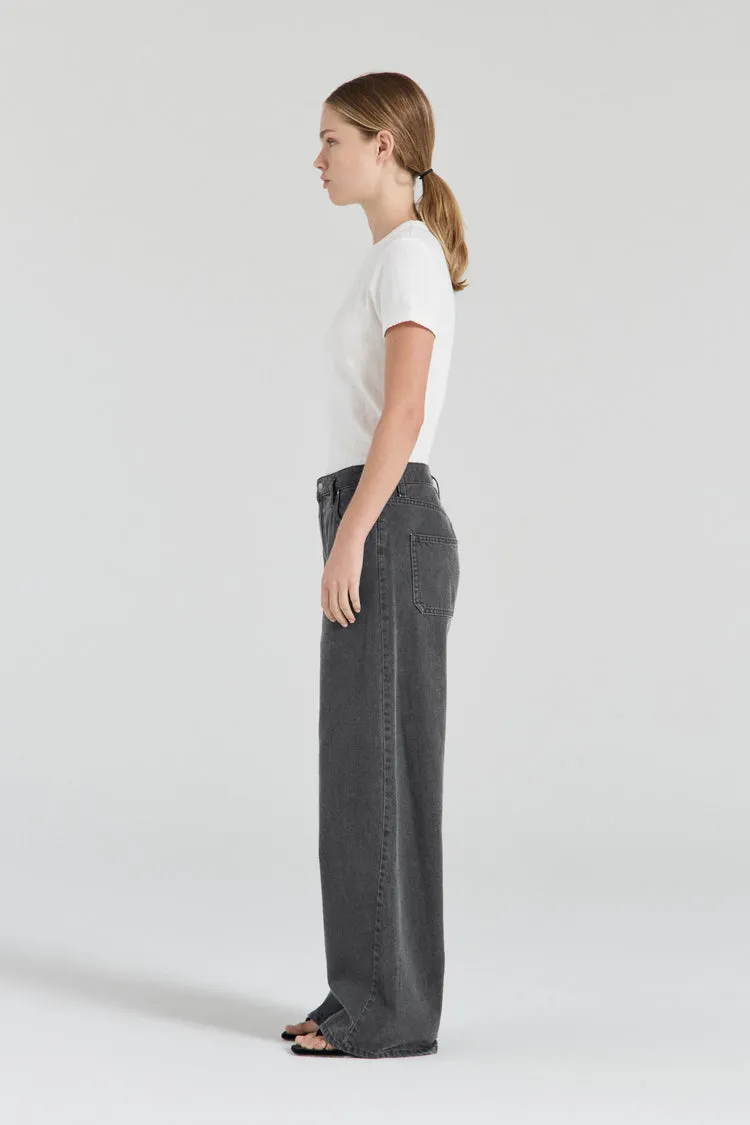 The Tahlia Denim Trousers - Washed Black