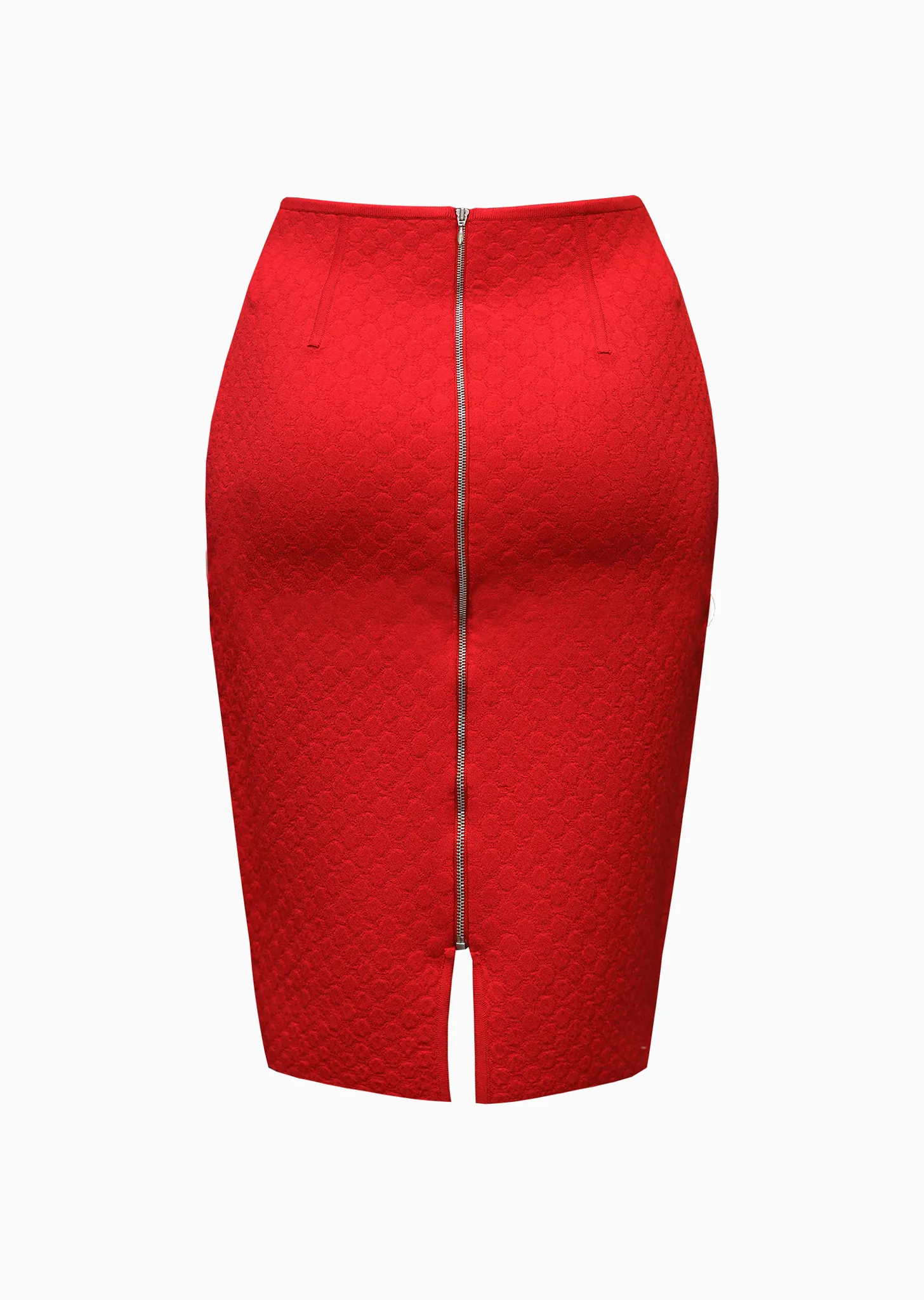 Toinette - Double Faced Polka Dot Stretch Pique Knit Skirt