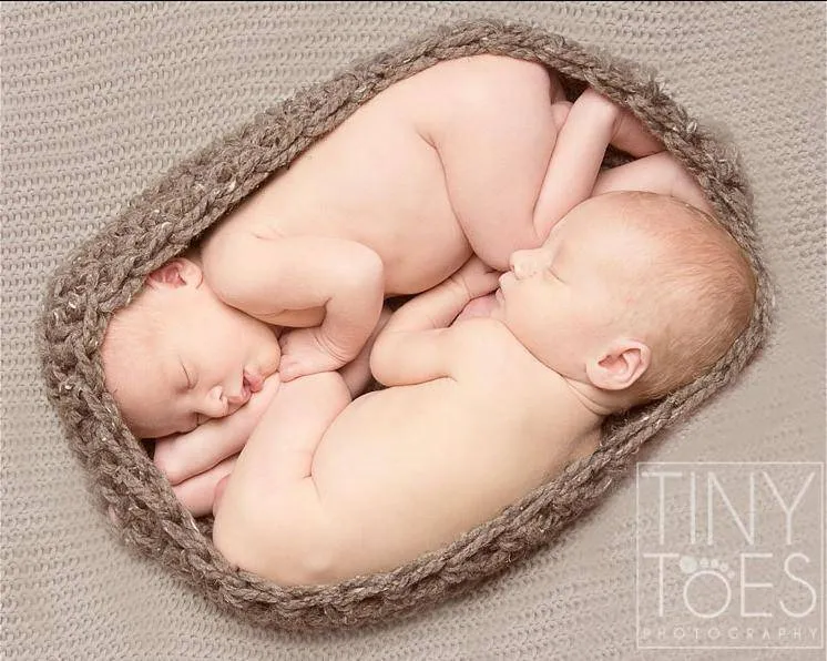 Twin Barley Chunky Baby Bowl Newborn Egg Brown