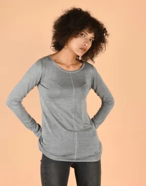 Ultrafine Fitted Sweater in Grey