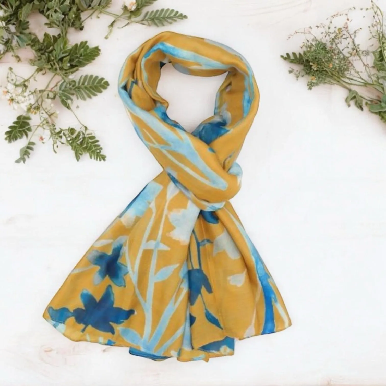 Watercolour Floral Scarf