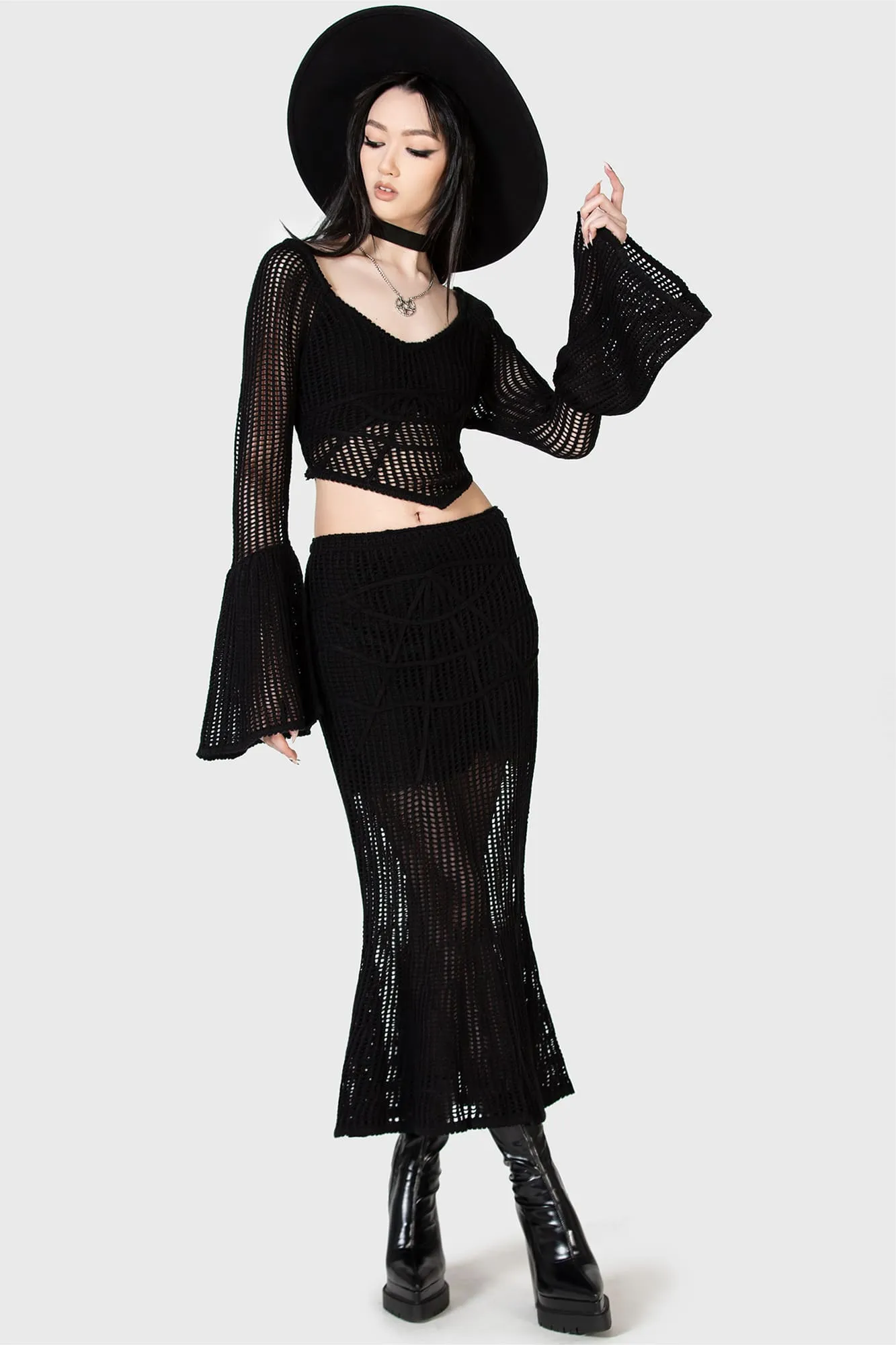 Widows Prey Knit Skirt - Resurrect