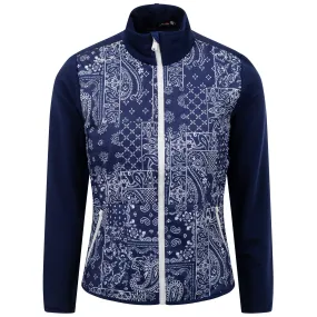 X TRENDYGOLF Womens Bandana Patchwork Cool Wool Jacket - 2023