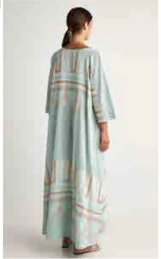 Zakar Dress in Sifnos Aqua