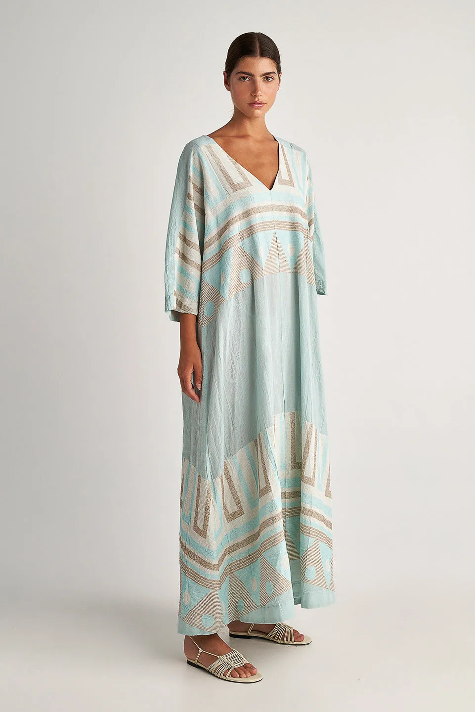 Zakar Dress in Sifnos Aqua