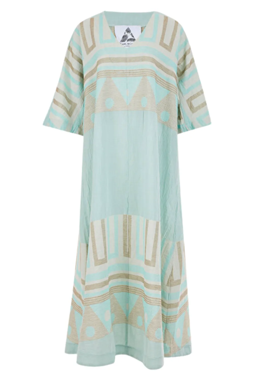 Zakar Dress in Sifnos Aqua